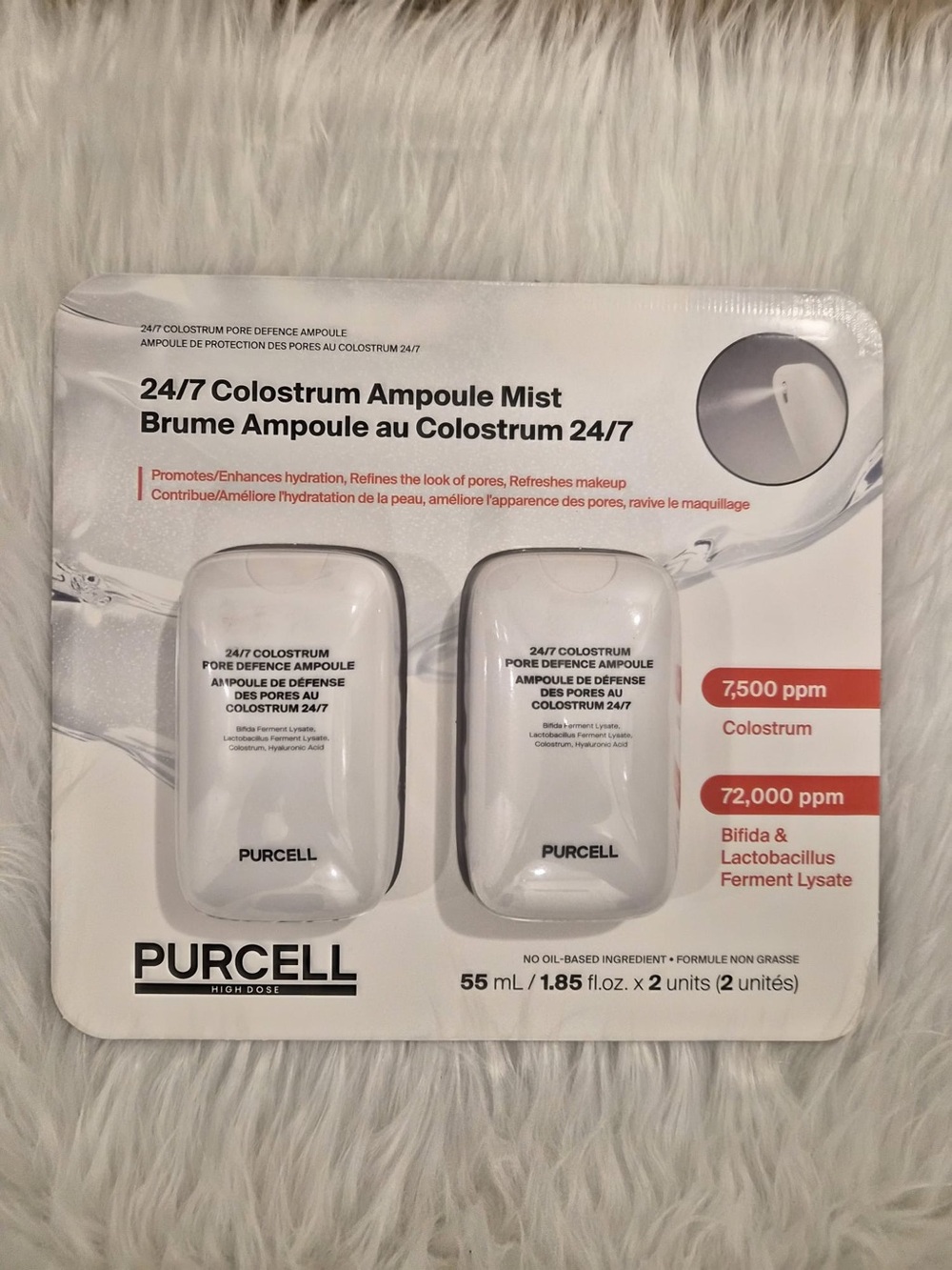 ✨ Purcell 24/7 Colostrum Pore Defence Ampoule Mist Duo (Pack of 2) | Sealed